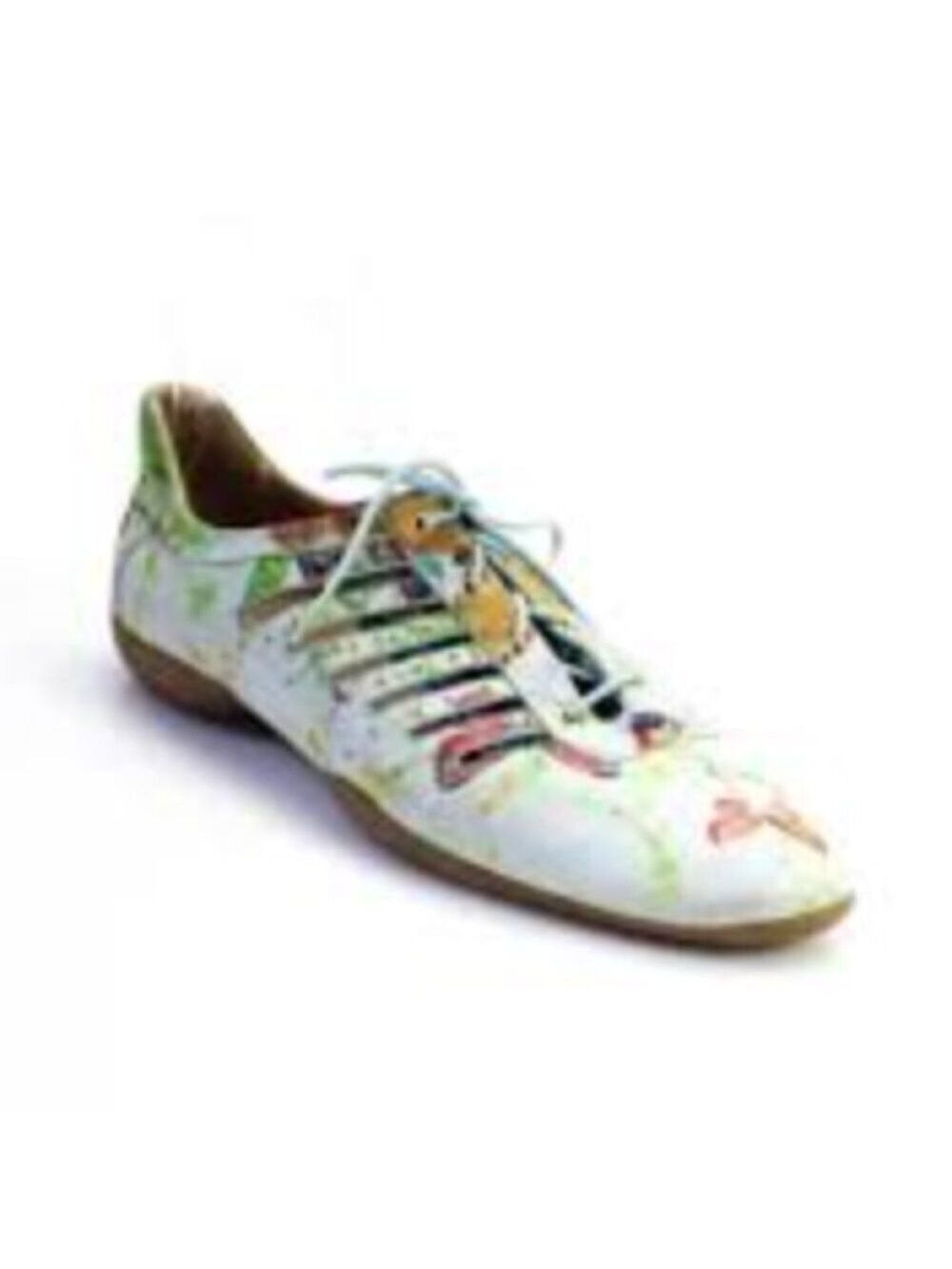 Stuart Weitzman Leather Lace Up Sneaker Butterfly Size 8.5